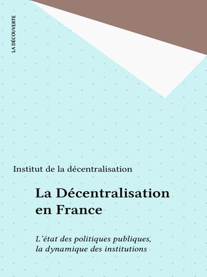 cover image of La Décentralisation en France